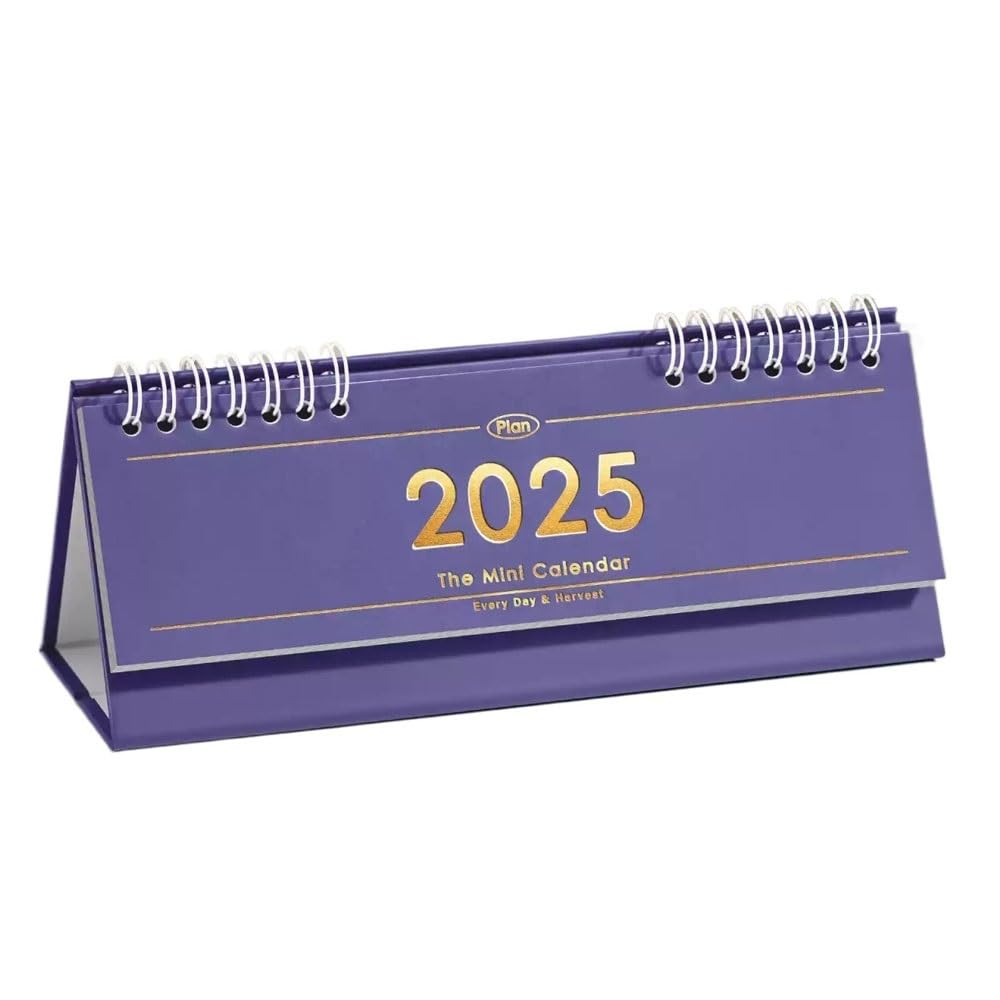 Calendario da scrivania 2024-2025, calendario da scrivania, semplice calendario da scrivania, pezzo da ufficio, calendario mensile, regalo con pittura cinese (rosso prugna)