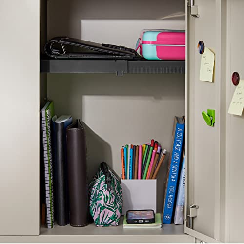 LockerMate Adjust-A-Shelf Locker Shelf, Extends to Fit Your Locker, Easy to Use, Perfect for School, Office, Gym, Black by LockerMate - Image 5