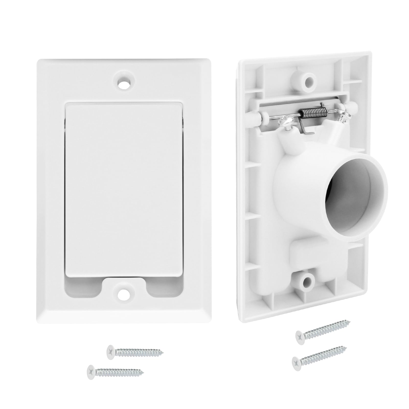 Central Vacuum Square Door Low Voltage Inlet Valve Plate for NuTone Beam