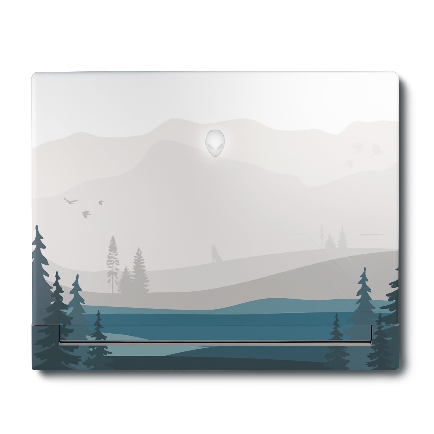 MightySkins Skin Compatible with Alienware X16 R1 (2023) Full Wrap Kit - Tundra | Protective, Durable, and Unique Vinyl Decal wrap Cover | Easy to Apply &amp; Change Styles | Made in The USA