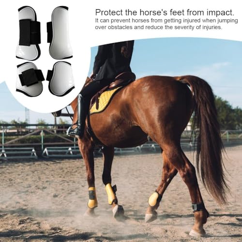 Botas de tendón de caballo protector de pierna de caballo con absorción de golpes PU 4