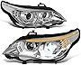DNA MOTORING HL-3D-AFS-E6008-CH Pair of LED U-Halo Projector HID Headlights Compatible with BMW 528i 535i 550i M5 08-10 Not Fit Hatchback Model, Chrome Housing Clear Lens