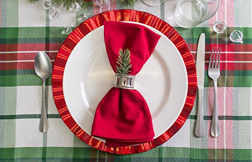 DII 100% Spun Polyester Table Top Collection, Napkins, 18x18, Red, 6 Piece - Image 7