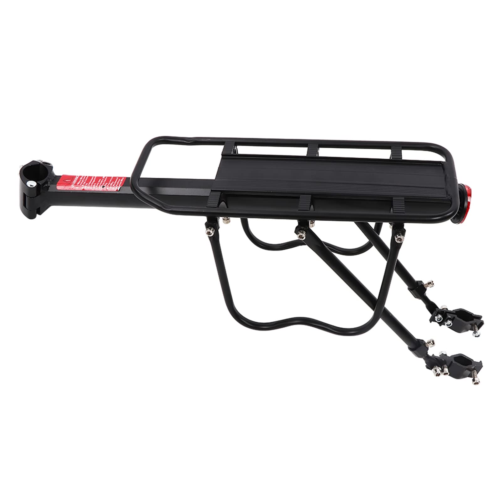 Porte-Bagages de Vélo en Alliage d'aluminium, Aile Latérale Détachable, Placage de Peinture, Support Arrière de Vélo Robuste pour Le Cyclisme
