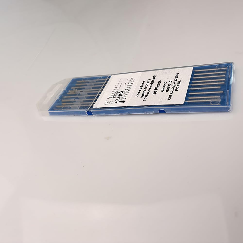 TIG elektrody spawalnicze wolframowe, 1,5% lantanum, WL15 (złoty), 1,0 mm x 150 mm po 10 sztuk w opakowaniu