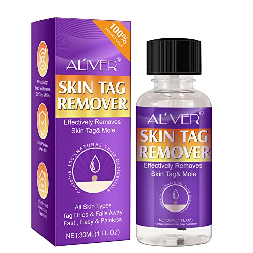Wart & Skin Tag Remover - Fast Acting Removal Kit for Face, Neck, Underarms - Natural Plant Based Formula, 30ml Bottle