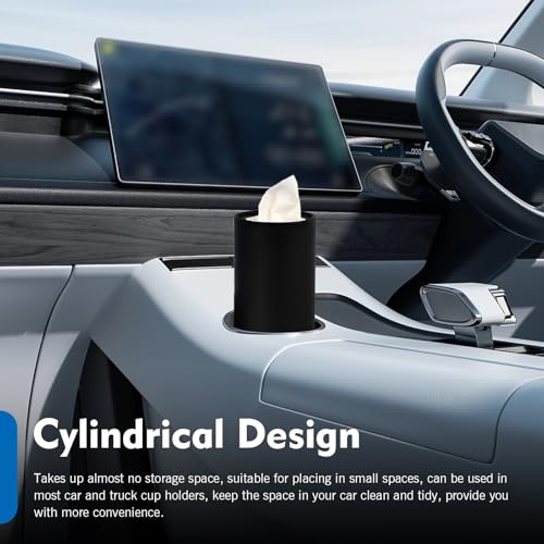 4 piezas portapelotas de tejido para coche negro miniatura 5