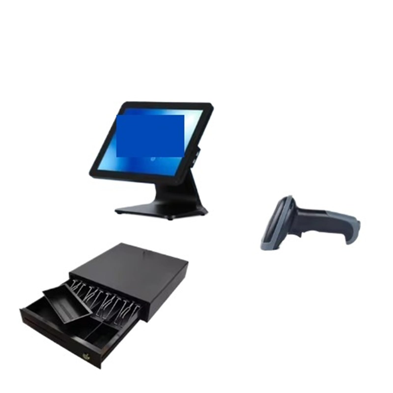 Registratori di cassa, Attrezzatura for registratore di cassa Cassetto scanner stampante termica da 80 mm Touch WIFI integrato 15,1 pollici