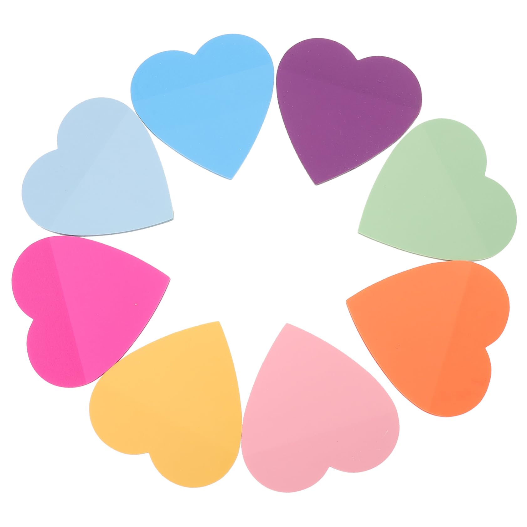 HOMSFOU 3 Pezzi 8 Note d'amore Libri tampone giallo I Quaderni colorato rosa nota adesivo Nota pad adesivi per note multifunzione adesivi promemoria portatili carta