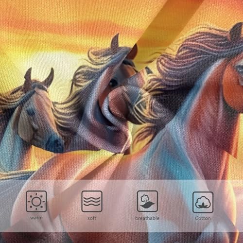 Vivid Galloping Horse Brown Toddler Underwear Floral 2t Cotton Panties for Girl Flower Briefs Underpants3