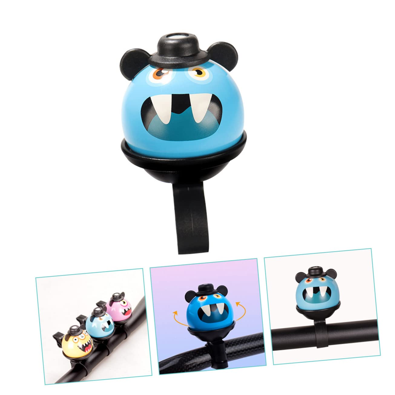 INOOMP 4 Stück Fahrradklingel Babyklingel Kleinkind Mädchen Zubehör Jungenzubehör Cartoon Fahrradklingel Fahrradzubehör Für Kinder Fahrradhupe Für Erwachsene Mountainbike-Zubehör