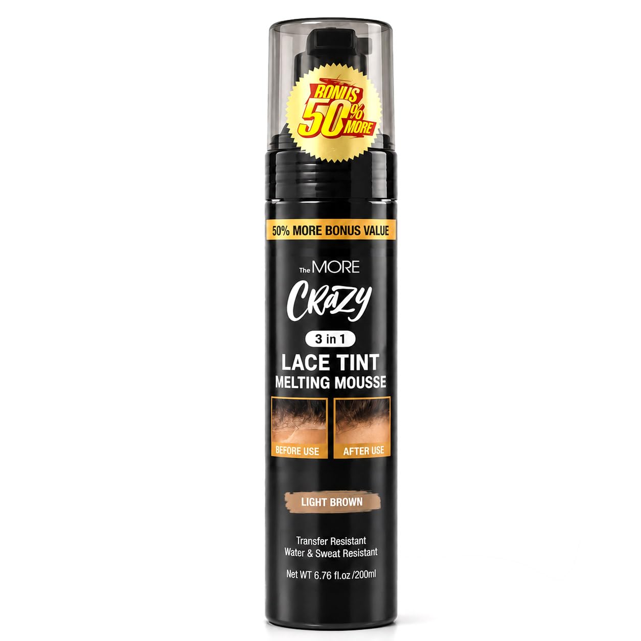 Amazon.com: The MORE 3 in 1 Lace Tint Mousse, 6.76 Fl Oz, Light