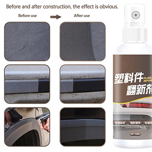 Kunststofrestaurator voor auto's,Autokunststofrestaurator voor bumper - Kunststofrestaurator Keramische coatingbekleding Herstel sterk geconcentreerd voor kunststoffen, rubberen oppervlakken Itrimaka - Image 5