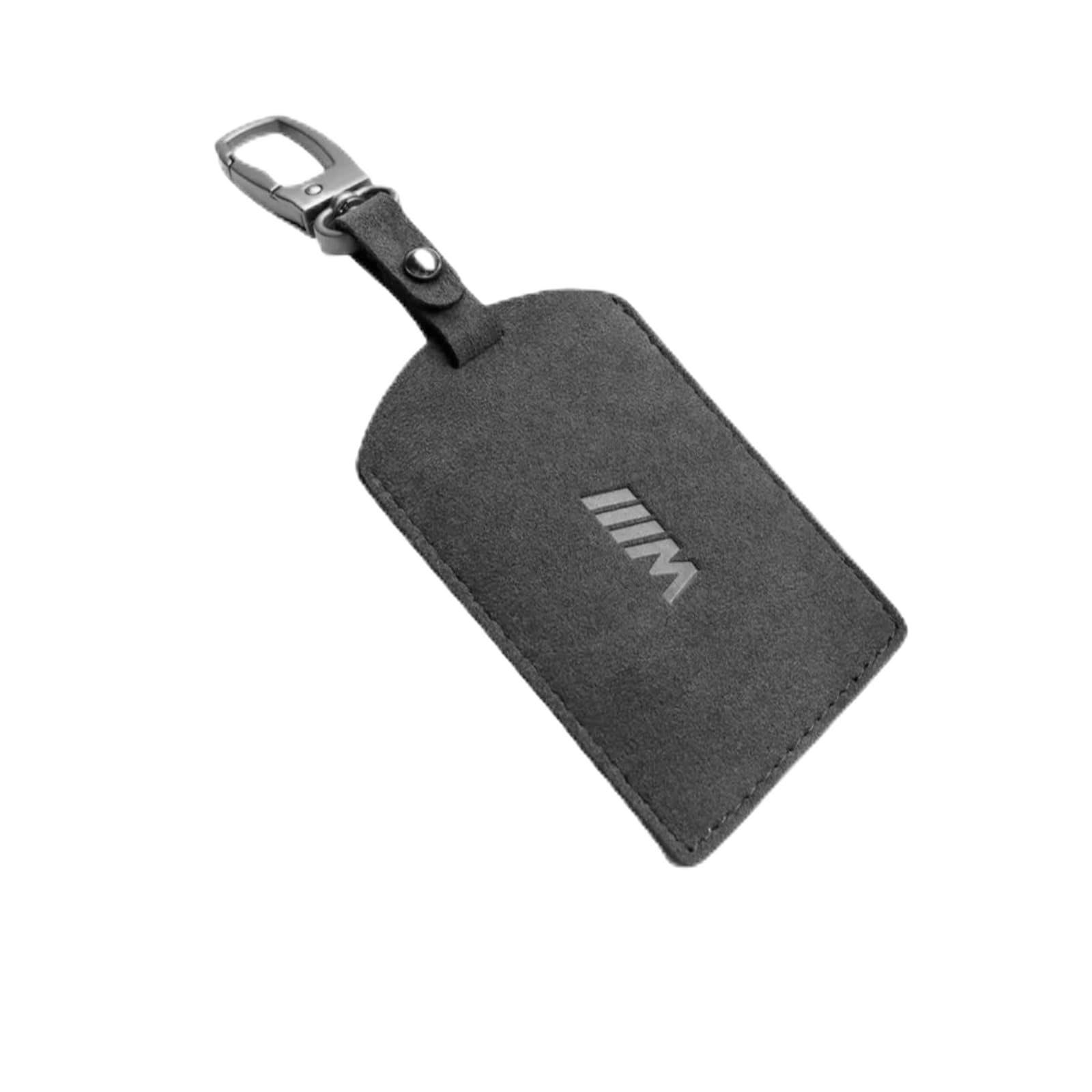 SNAPPSY Contactless card holder, suede keychain case, protects cards, multi-card organizer Black SqBuckle 5 * 3cm-image-8