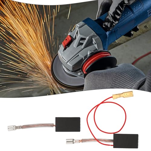 EMSea 2 Pares de Escobillas de Carbón para Amoladoras Angulares con Parada Automática de 5 X 10 X 17 Mm Compatible con Bosch GWS 14-125 C/CE/GWS 14-150 C - imagen 3