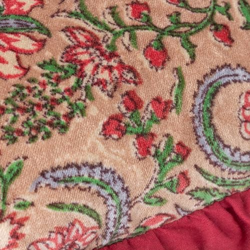 Coussin floral garni coton polyester deco canape lit Paoletti Haven - 5