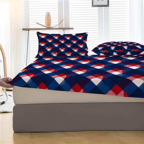 Drap housse microfibre 160x200 bleu foncé pour éliminer les plis du lit