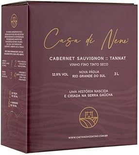 Vinho tinto bag in box caetano vicentino casa di neni
