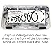 Captain O-Ring Flange Seal (SAE Code 61/62) Hydraulic O-Ring Seal Kit (Buna 90 / BN90-55 Piece Kit)