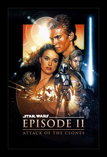 Wallspace Star Wars Attack of The Clones - 11x17 Framed Movie Poster
