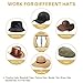 YUNJING 4 Way Upgraded Hat Stretchers for Fitted Hats - Heavy Duty Hat Shaper for Men's Cowboy, Baseball Caps