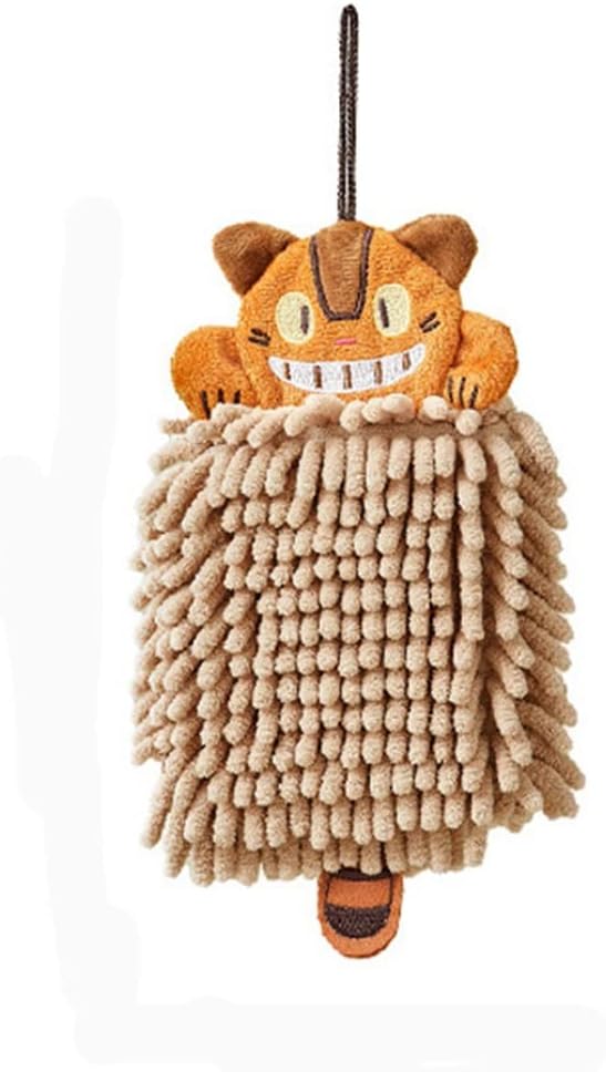 Household Wall Hanging Towel Cartoon Animal Chenille Hand Towel Kitchen Absorbent Handkerchief