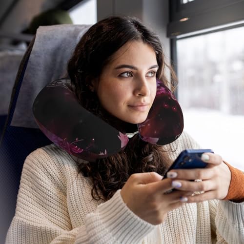 Almohada de espuma viscoelástica para viaje U miniatura 5
