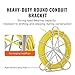 VEVOR Fish Tape Fiberglass, 1/4 in, Electrical Fish Tape 656ft, Duct Rodder Fishtape Wire Puller, Cable Running Rod with Steel Reel Stand 6MM x 200M