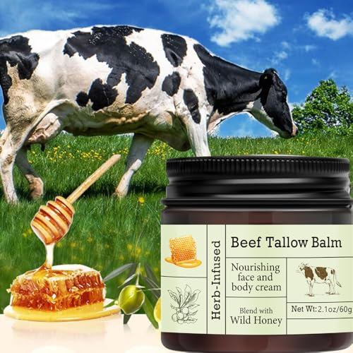 BAISEN DIARY Organic Grass Fed Beef Tallow for Skin - Deeply Nourishing for Face & Body Tallow Cream - Premium Beef Tallow Skin Balm, Moisturizing Skin Care Cream for Dry Skin - Image 3