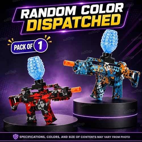 Image of Zest 4 Toyz Automatic Gel Blaster Toy Gun for Kids with 500 Gel Balls | USB Rechargeable Battery Operated Outdoor Target Shooting Game for Boys & Girls Age 6+ Birthday Gift - Assorted