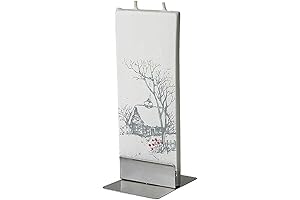 Winter House Scented Candles for Women or Men - Flat 6" Decorative...