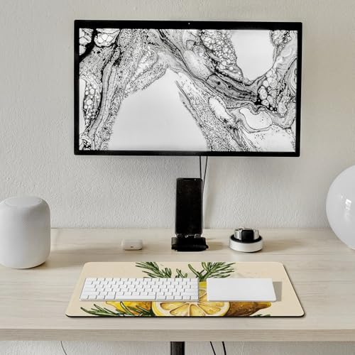 Mouse Pad Gaming RLDOBOFE grande antiderrapante blanco miniatura 7