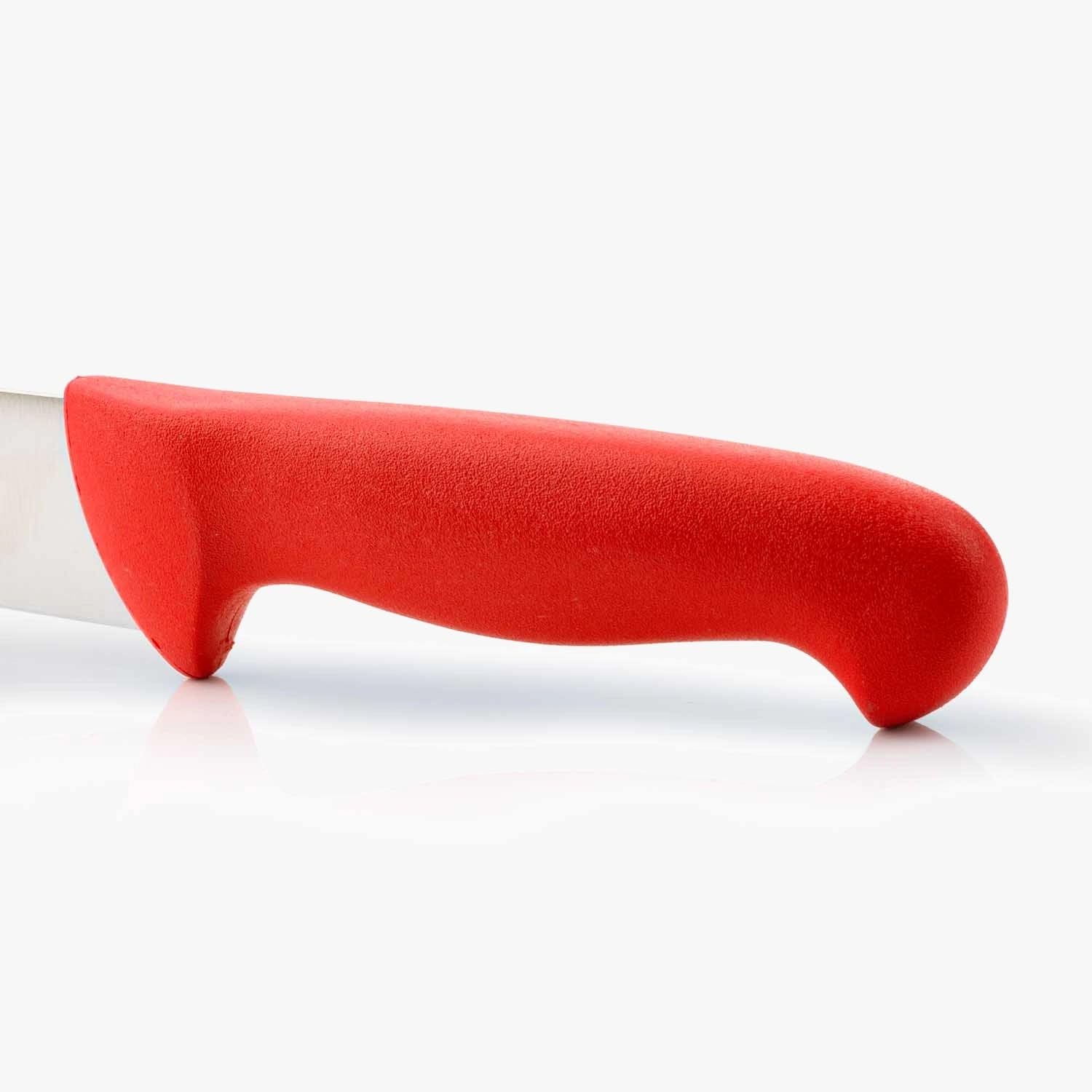 Arcos Coltello da Macellaio in Acciaio Inossidabile Nitrum – Ideale per Carne, Manico in Polipropilene, Sistema di Identificazione Colore per Uso Prolungato e Pesante – Rosso, Serie 2900