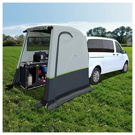 Reimo Tent Technology Actualización de tienda de campaña trasera 195 x 200 para Mercedes Vito, clase V, MarcoPolo a partir de 2015