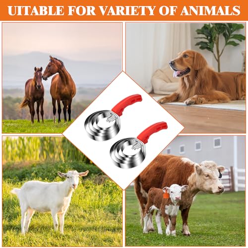 2 Stück Doppelseitiger Striegel, Spiralstriegel, Federstriegel Pferd zur Fellpflege Kann dabei helfen die Haut des Pferdes zu massieren