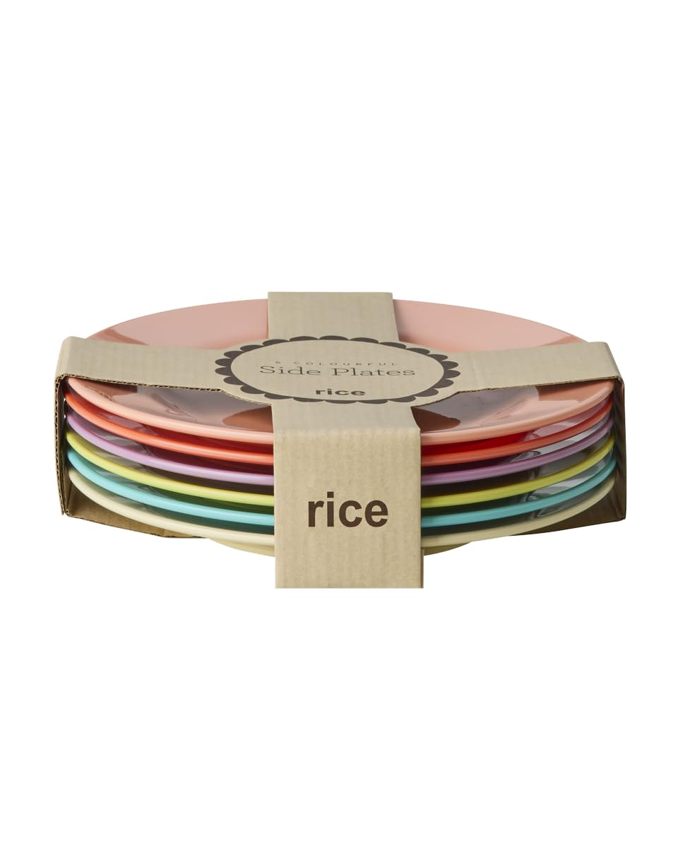 Rice Melamin-Teller einfarbig 6er-Set