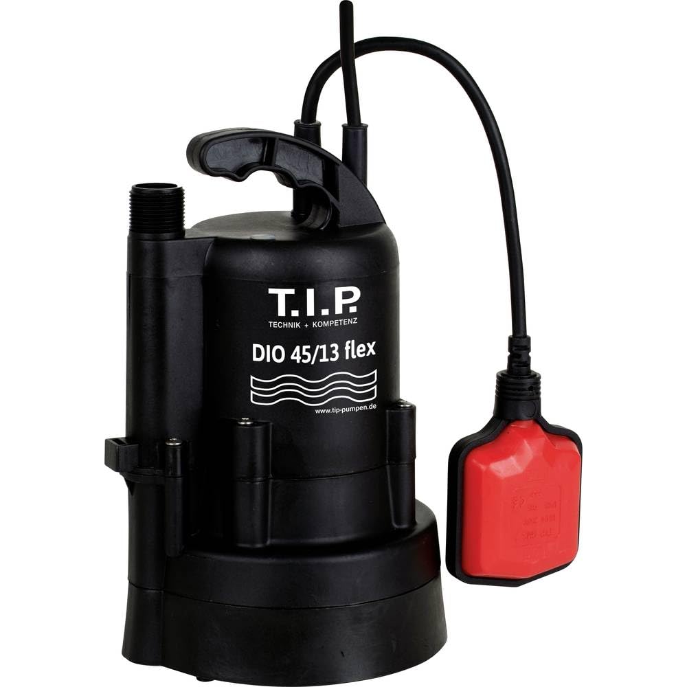 T.I.P. Pompa zanurzeniowa - Pompa do beczki na deszczówkę (2 700 l/h, regulator przepływu, 13 m, 1,3 bar, klamra, teleskopowa rura wznośna) DIO 45/13 flex