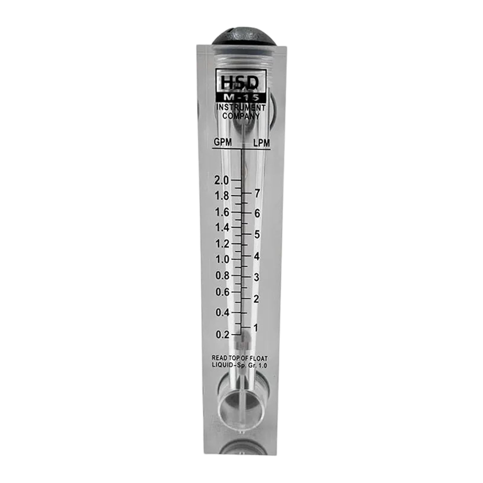 Tsophreniq 2 Gallons Strong Acrylic Abs Water Flows Meter With Accurate Readings Stream Measurement Device For Industrial & Laboratory Use Abs Measure Dense Measurement Device