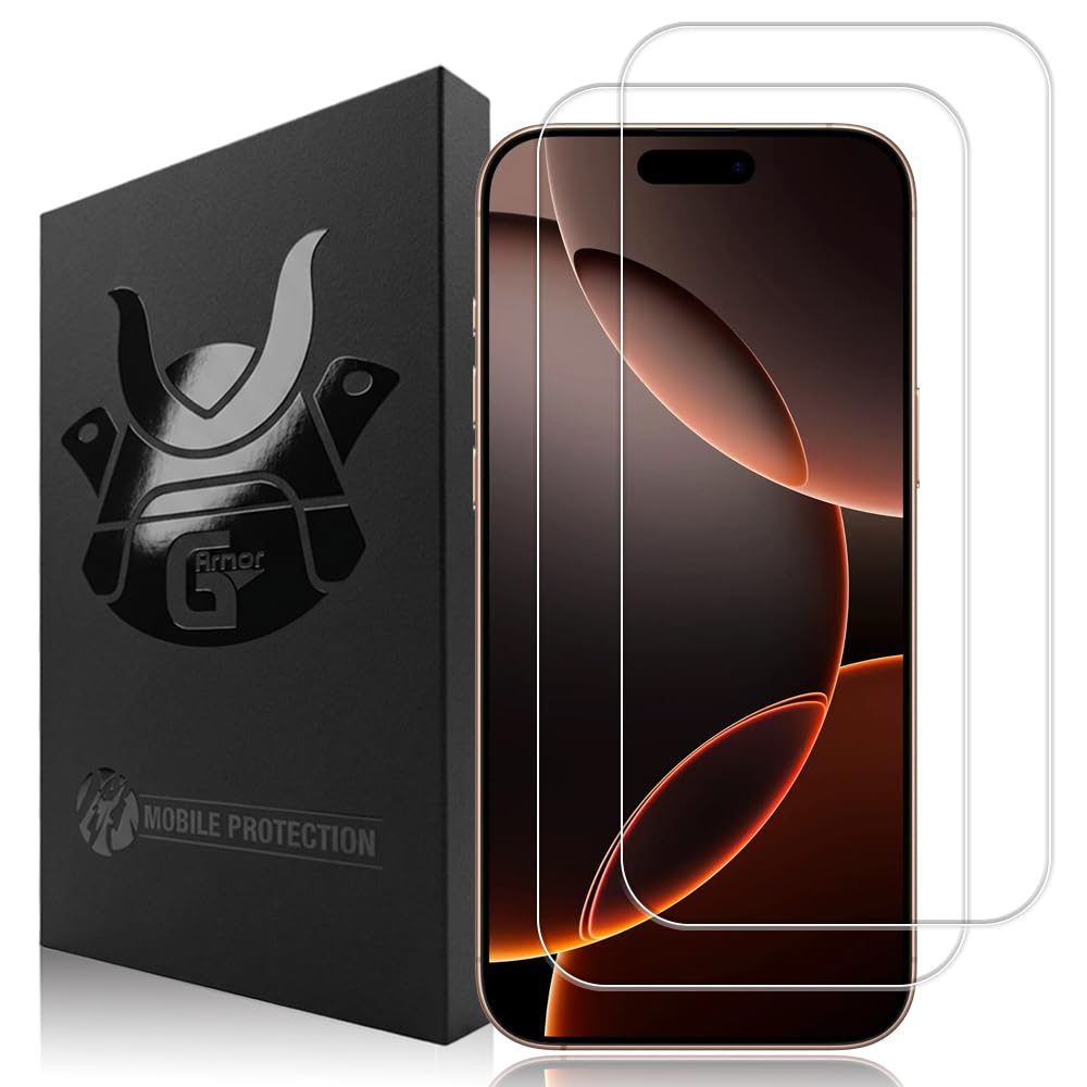 2 Pack Glass Screen Protector for iPhone 16 Pro Max