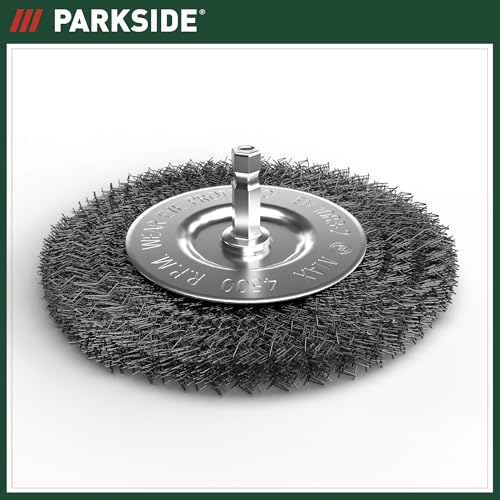 Parkside Fugenbürste Metallbürste mit Drahtborsten | Ersatzbürste aus Metall zur Entfernung von Flechten und Moos | für Parkside Universalbürste Fugenbürste PUB 500 A1 und PUB 500 B1