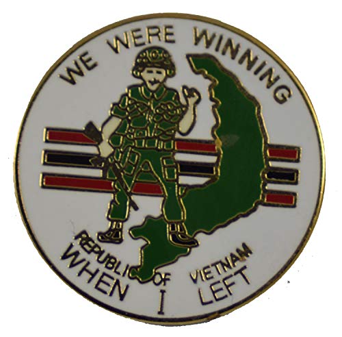 VIETNAM WE WERE WINNING HAT PIN OR HAT PIN - Size 1