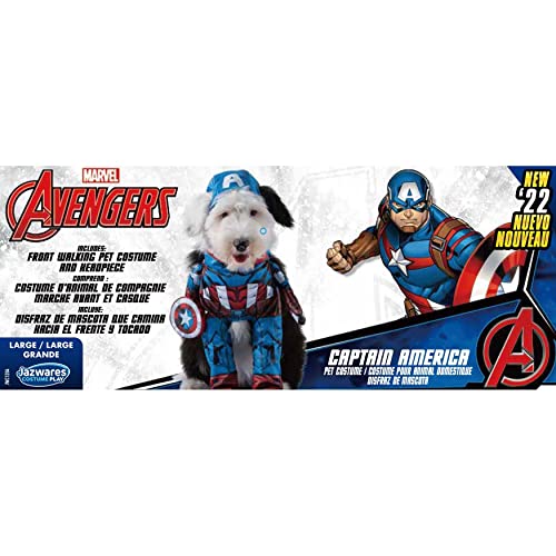 Disfraz para perro Capitán América oficial Marvel miniatura 2