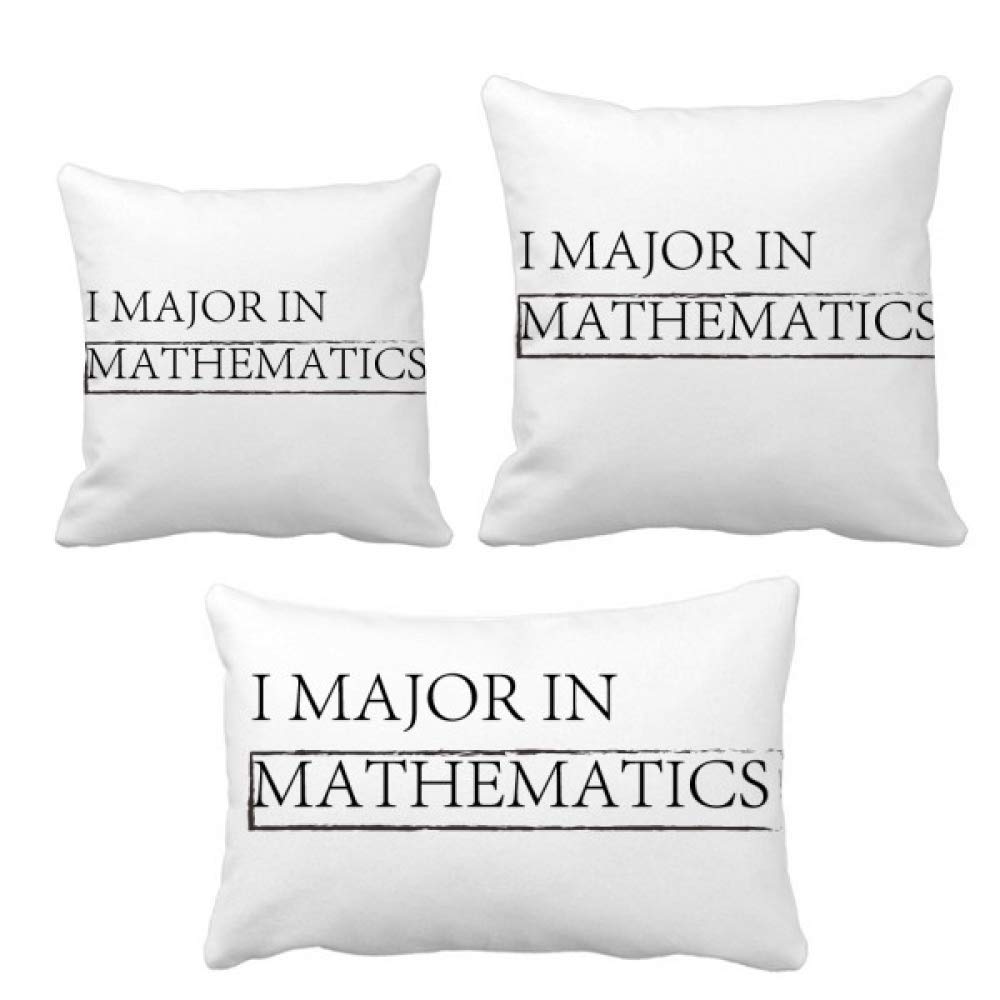 Parure de coussin I Major in Mathématiques, idée cadeau originale pour diplômé
