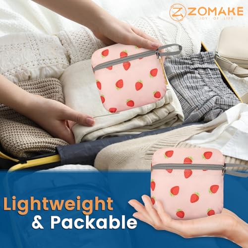 Image of ZOMAKE Ultra Lightweight Packable Backpack 25L, Foldable Hiking Backpacks Water Resistant Small Folding Daypack for Travel(Strawberry Print)