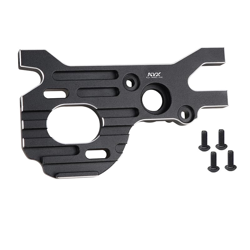 KYX Racing CNC Machined Aluminum Motor Mount Plate Upgrades Parts Accessories for 1/10 RC Crawler Car Axial SCX10 PRO