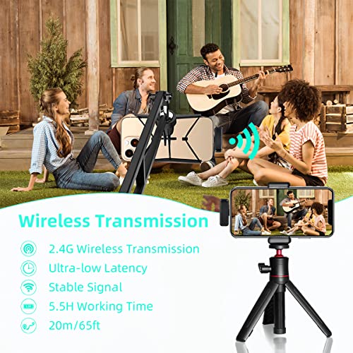 AFAITH Kabelloses Lavalier-Mikrofon für iPhone iPad Android Handy, Plug-Play-Ansteckmikrofon, synchronisiert das… - Image 7