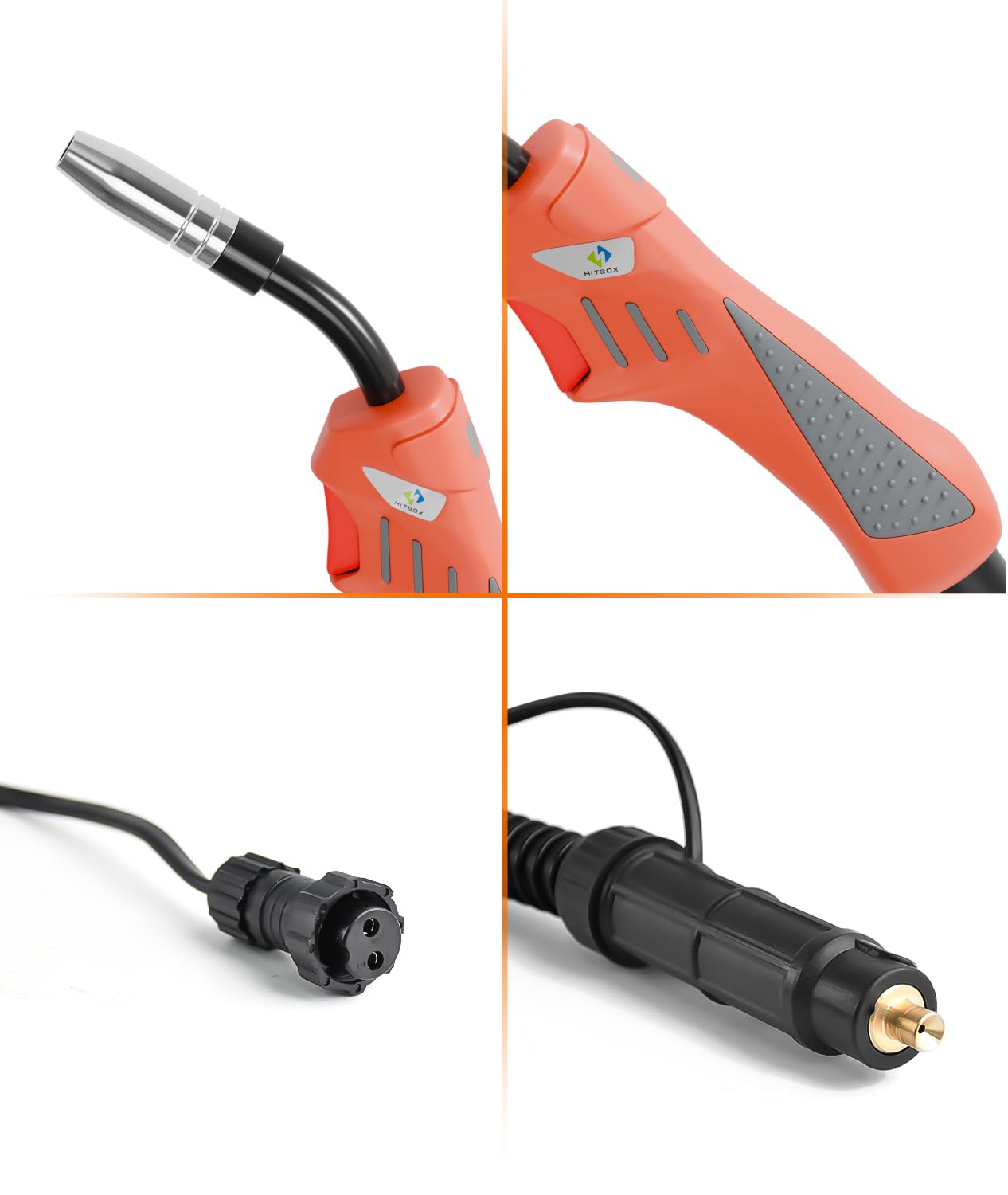 Amazon | HITBOX 半自動溶接トーチ 2.6M 半自動溶接ガン 14AK MIG溶接
