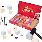 KZARYVEXIS Calendrier de l'Avent 2025 Pierres Minéraux - Compte à Rebours Avant Noël av...