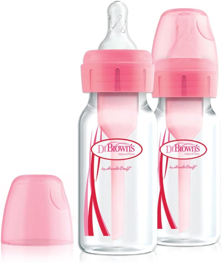 Dr Brown's 4 Oz / 120 Ml Pp Narrow-Neck"Options" Baby Bottle - Pink, 2-Pack_Sb42305-Esx