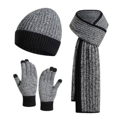 Gorro y bufanda de punto para mañanas frías y paseos en la naturaleza